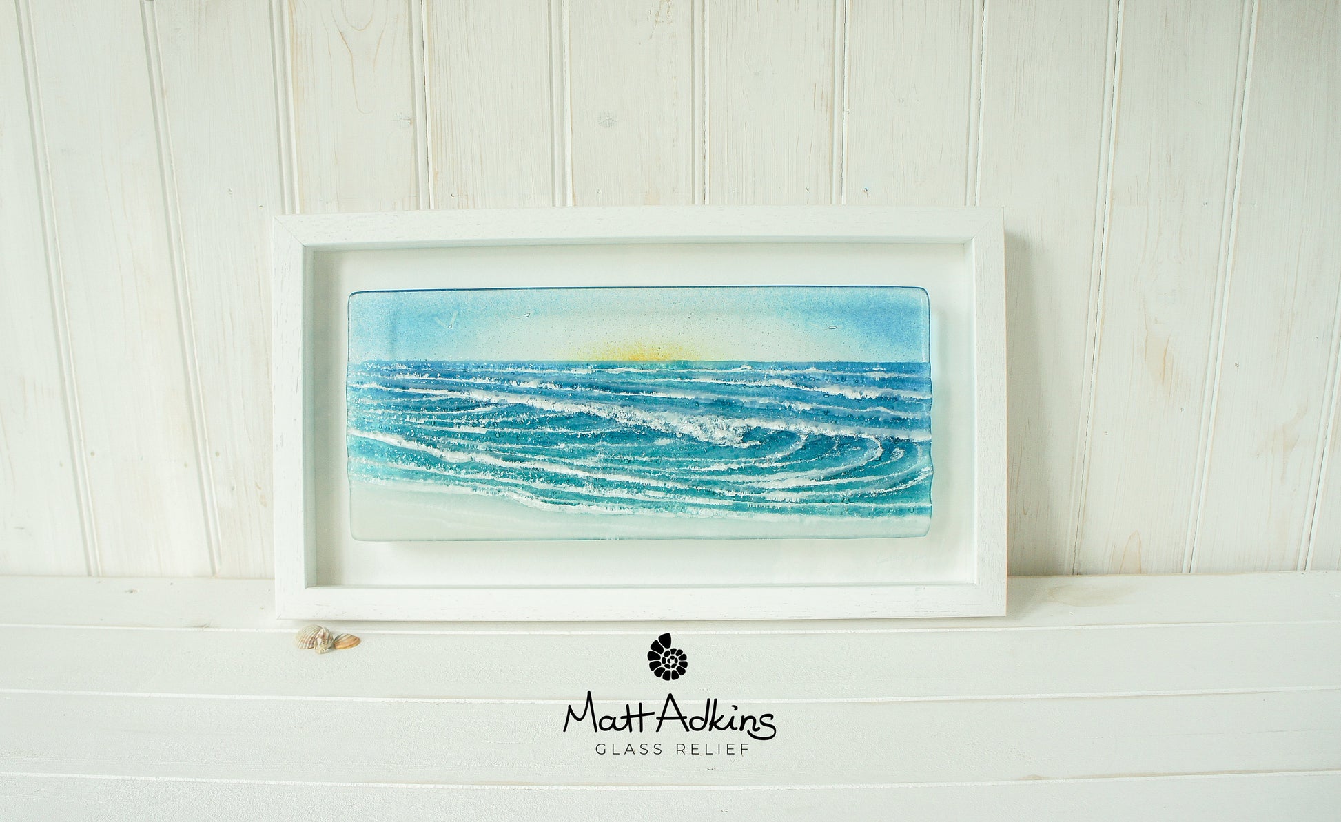 fused glass wave