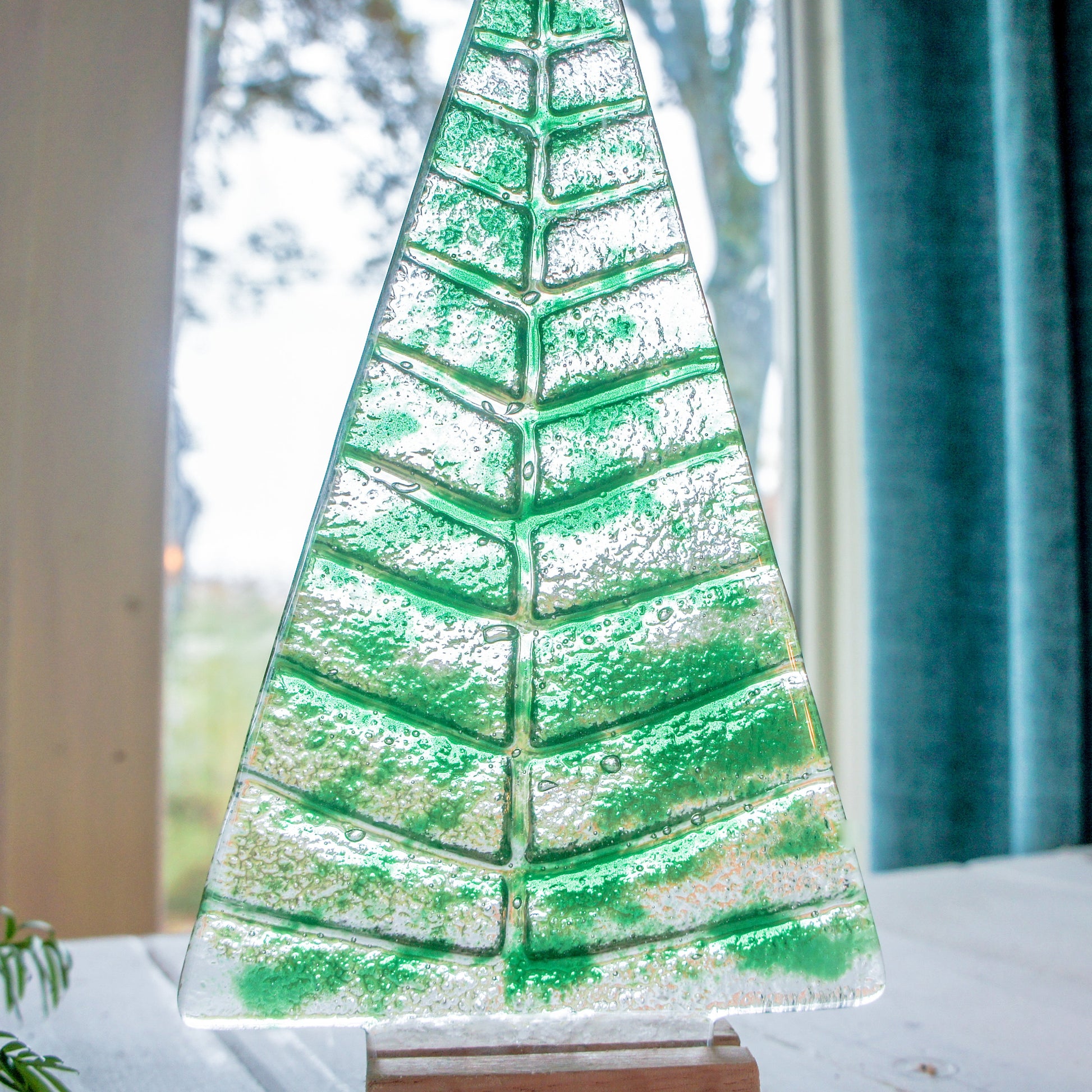 green fused glass christmas decoration, glass christmas, glass christmas, glass christmas tree glass christmas ornament