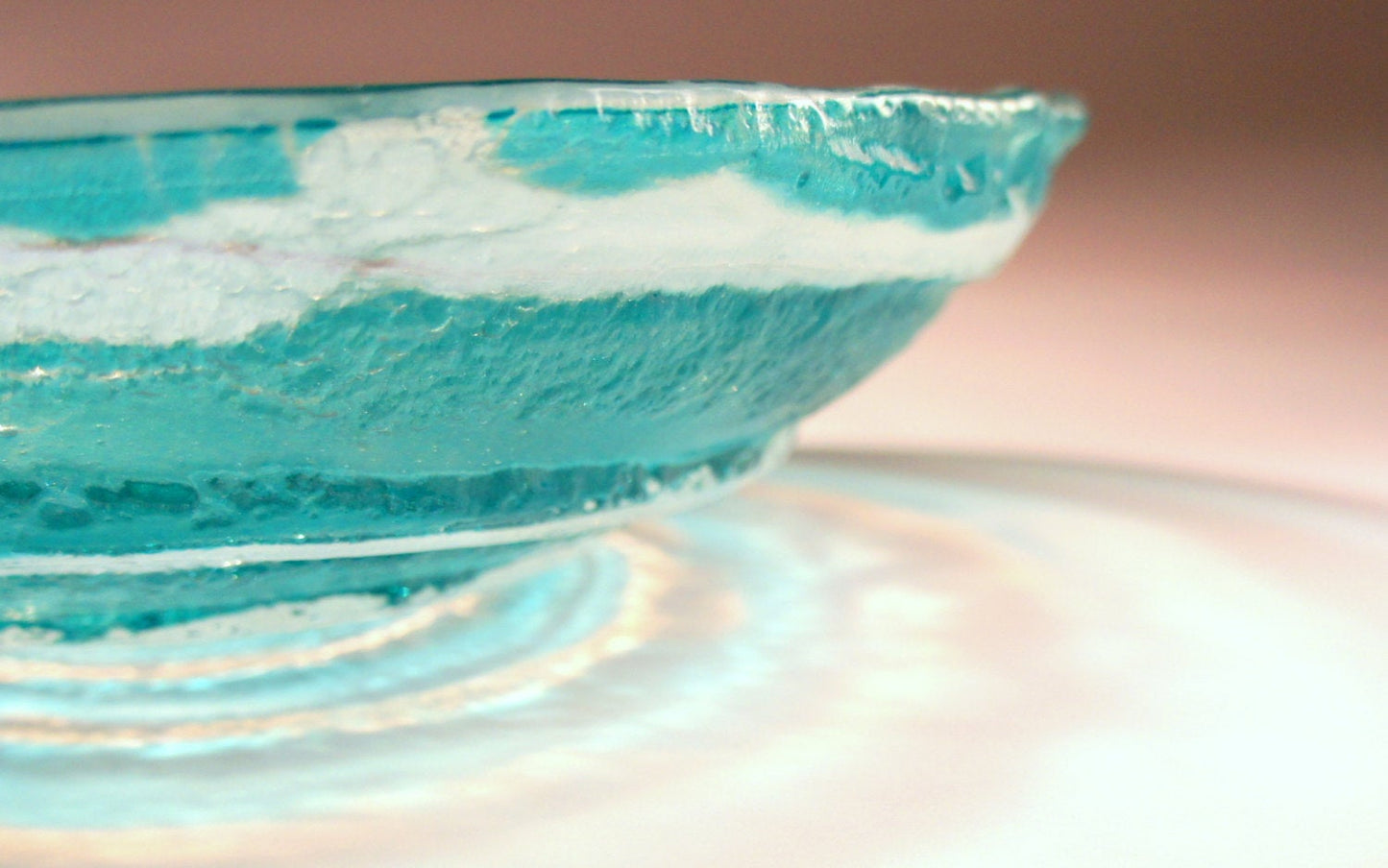 Turquoise Swirl Bowl - 29cm(12")