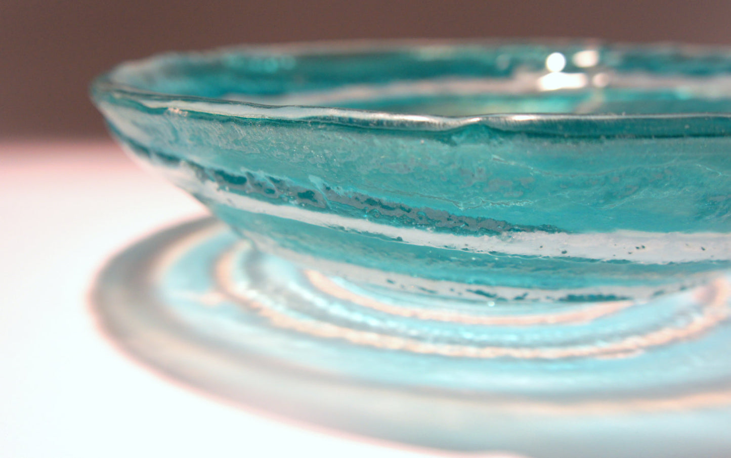Turquoise Swirl Bowl - 29cm(12")