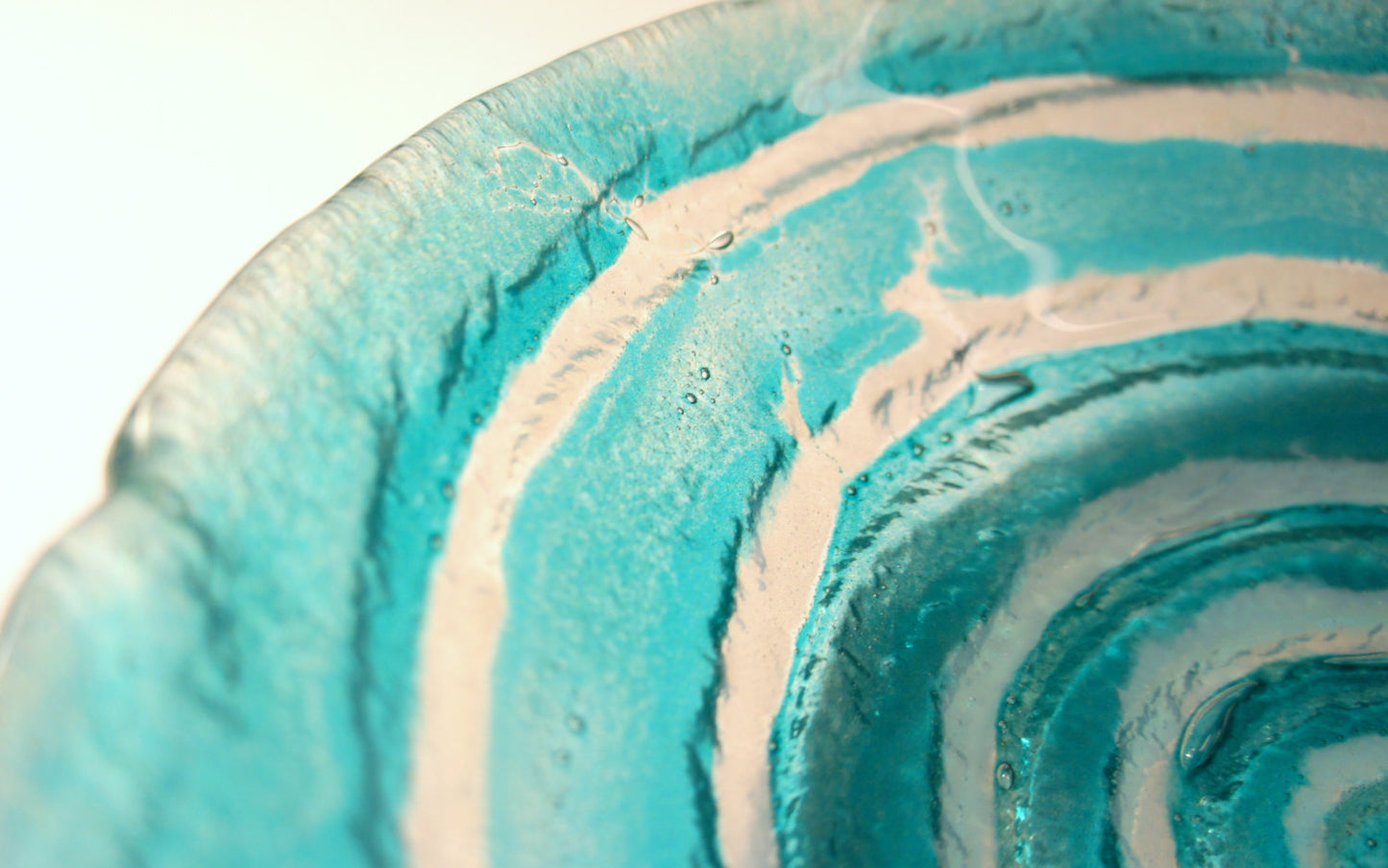 Turquoise Swirl Bowl - 29cm(12")