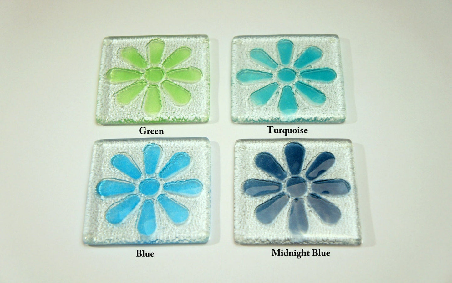 6 Daisy Coasters - Choose your colours