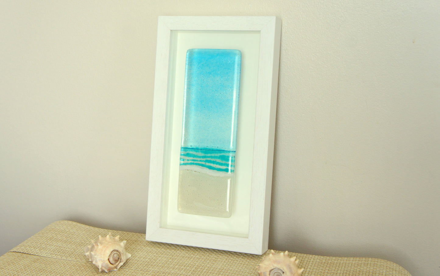 Beach Frame - Turquoise - Portrait - 34x18cm