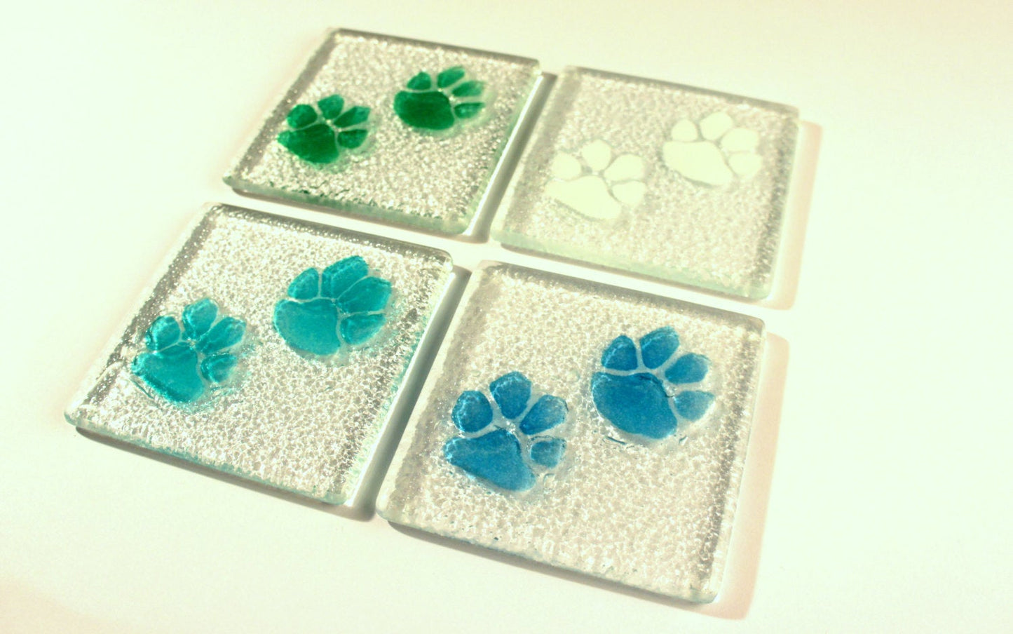 6 Paw Coasters - Choose your colours
