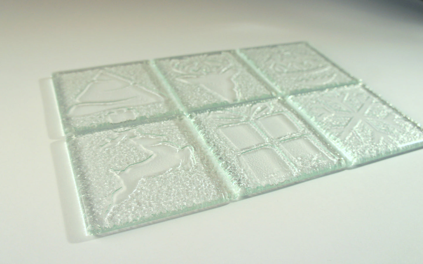 10 Clear Christmas Coasters